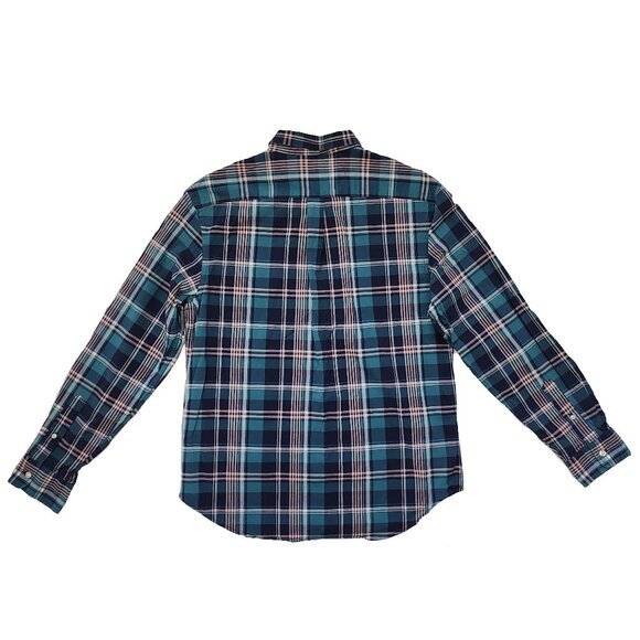 Teal Plaid Slim Fit Shirt - Picture 6 of 6